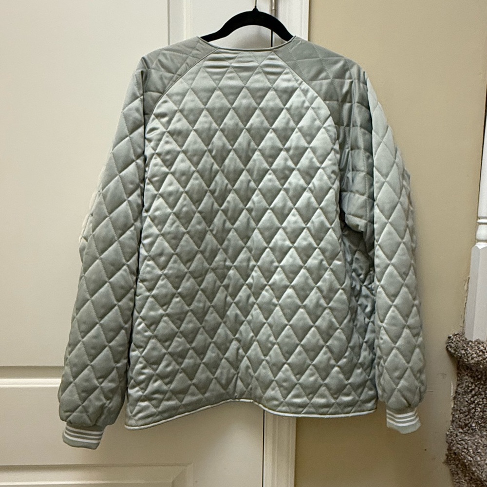 Kith Reversible Quilted Satin Jacket color Seafoam Green size Large - Picture 5 of 8